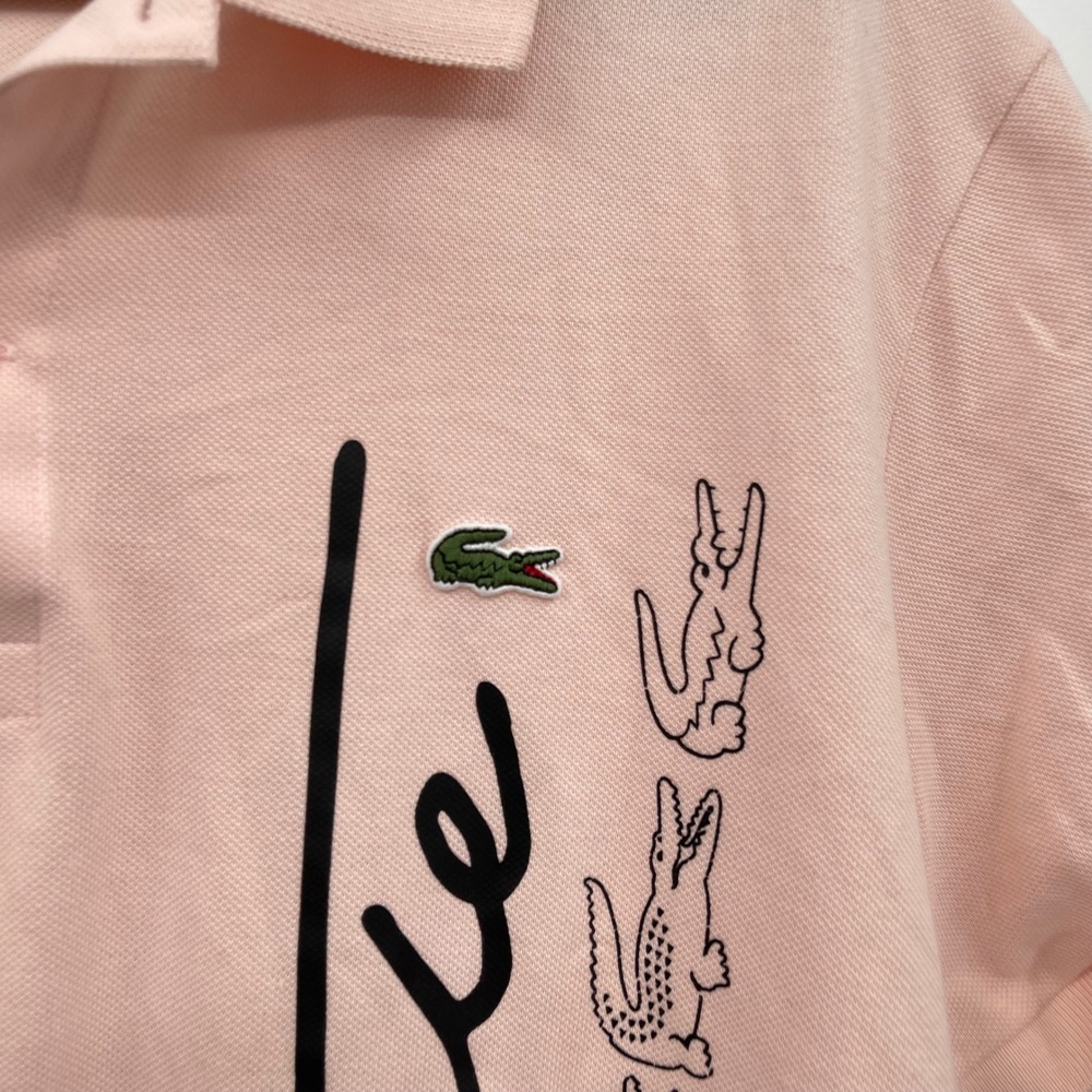 Lacoste Regular Fit Pink Short Sleeve Polo Shirt Men's XXL - Picture 3 of 11
